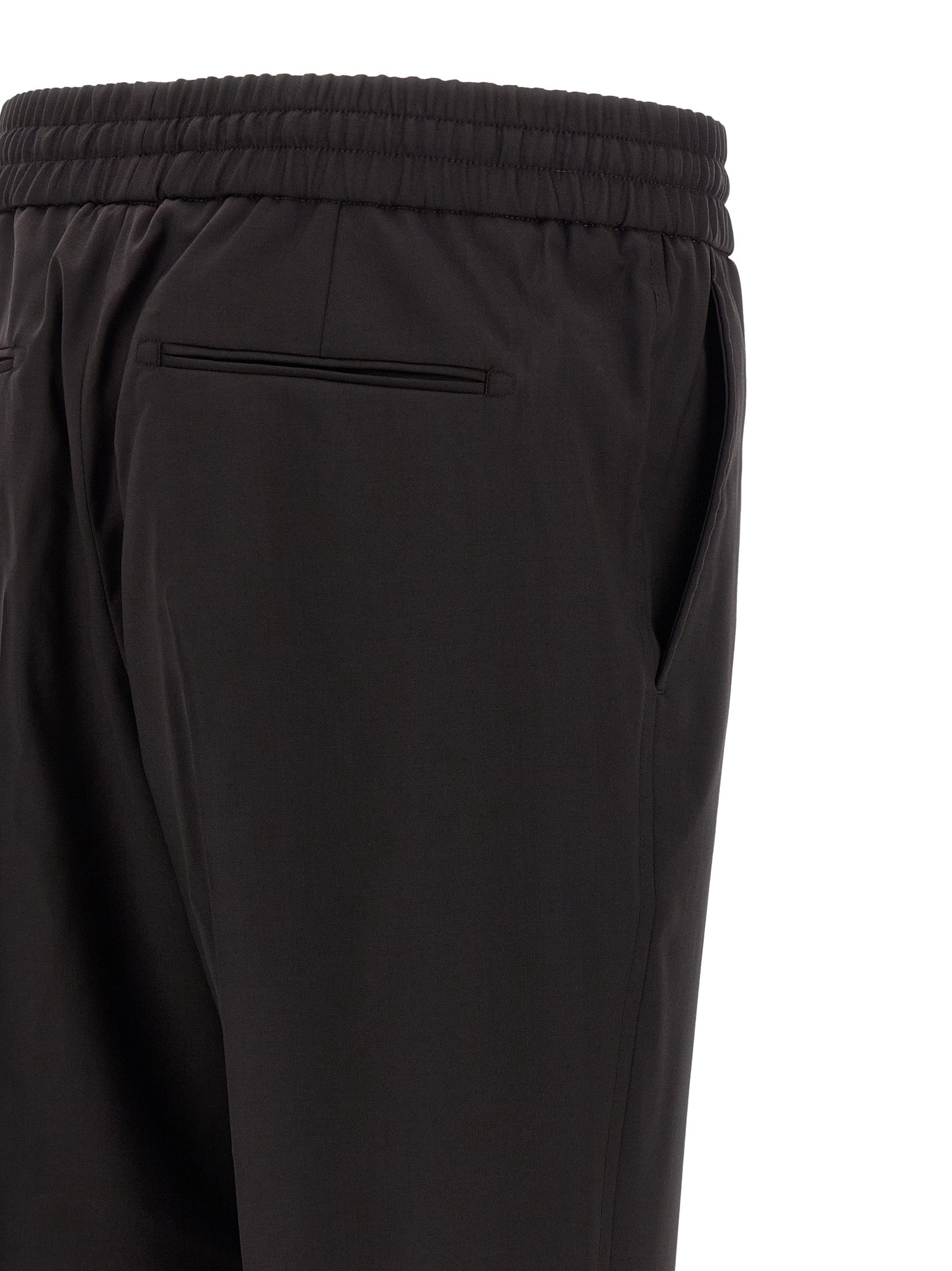 Brioni Braune Woll-Freizeithose