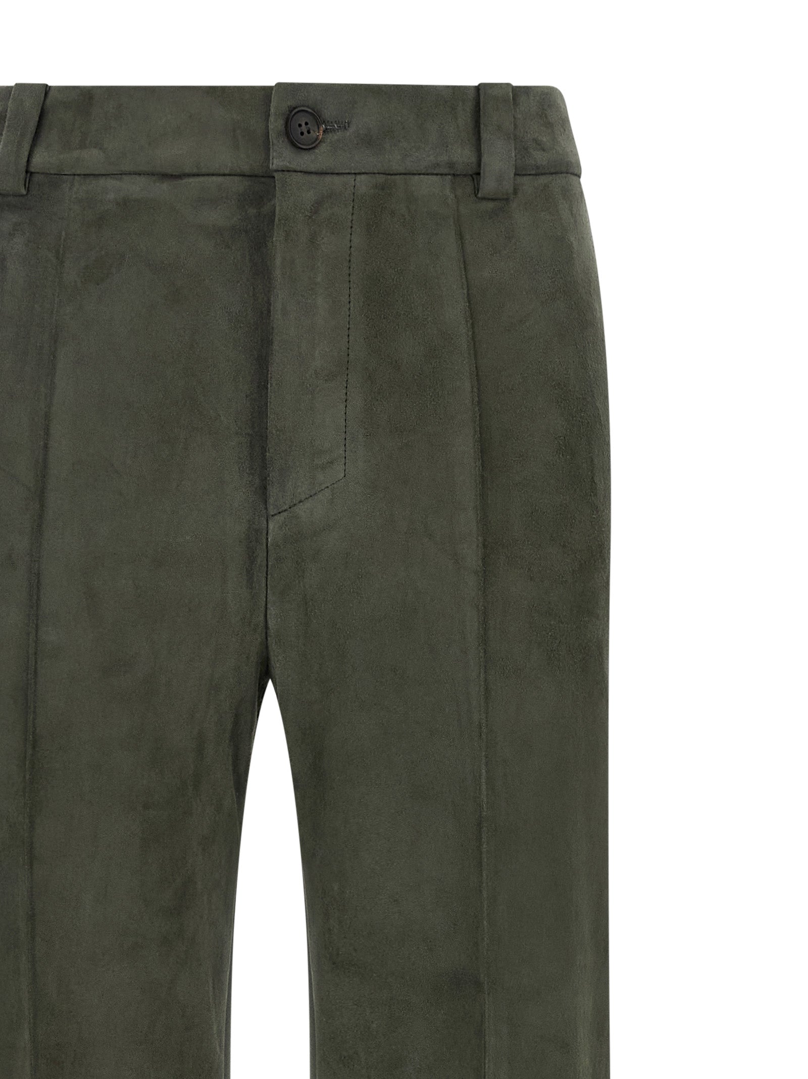 STOULS Graue Lammlederhose