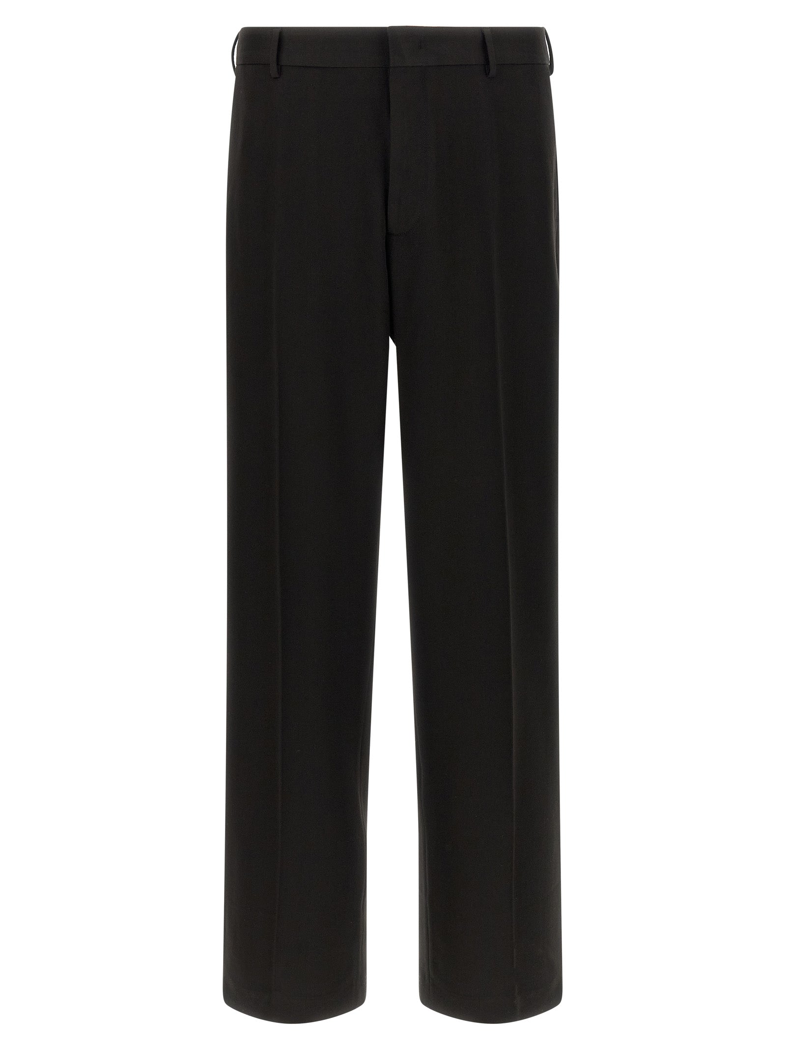 CELLAR DOOR Schwarze Palazzo-Hose aus Polyester