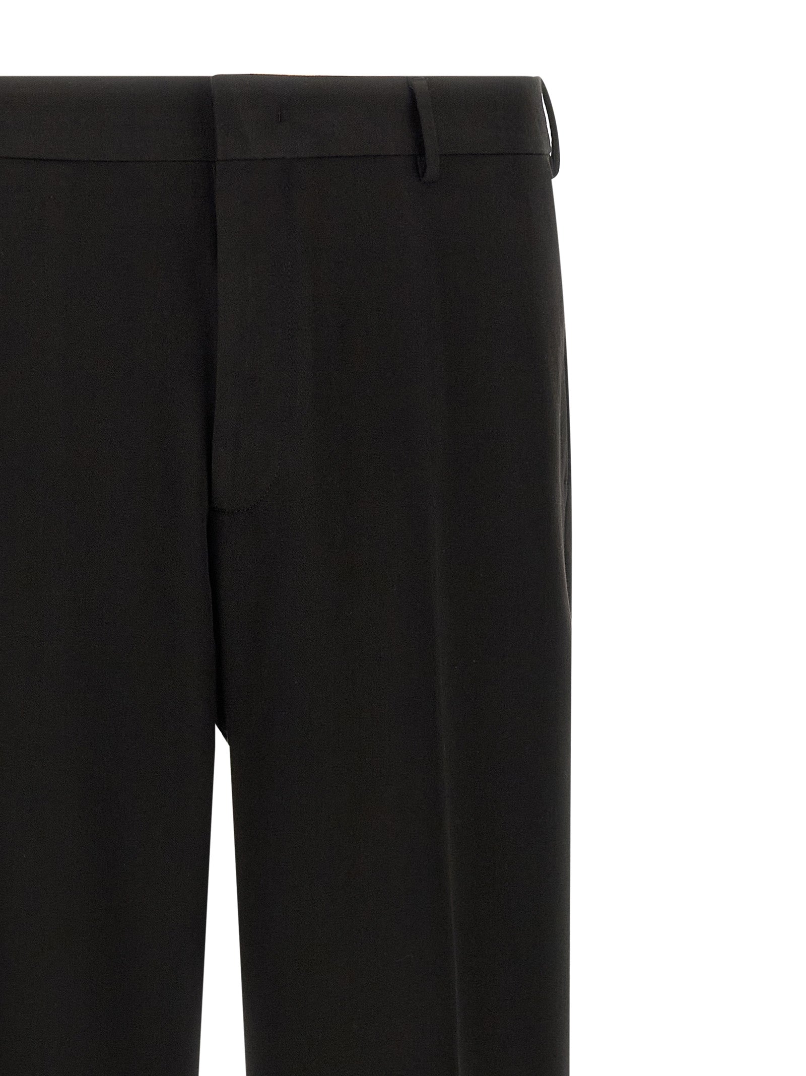 CELLAR DOOR Schwarze Palazzo-Hose aus Polyester