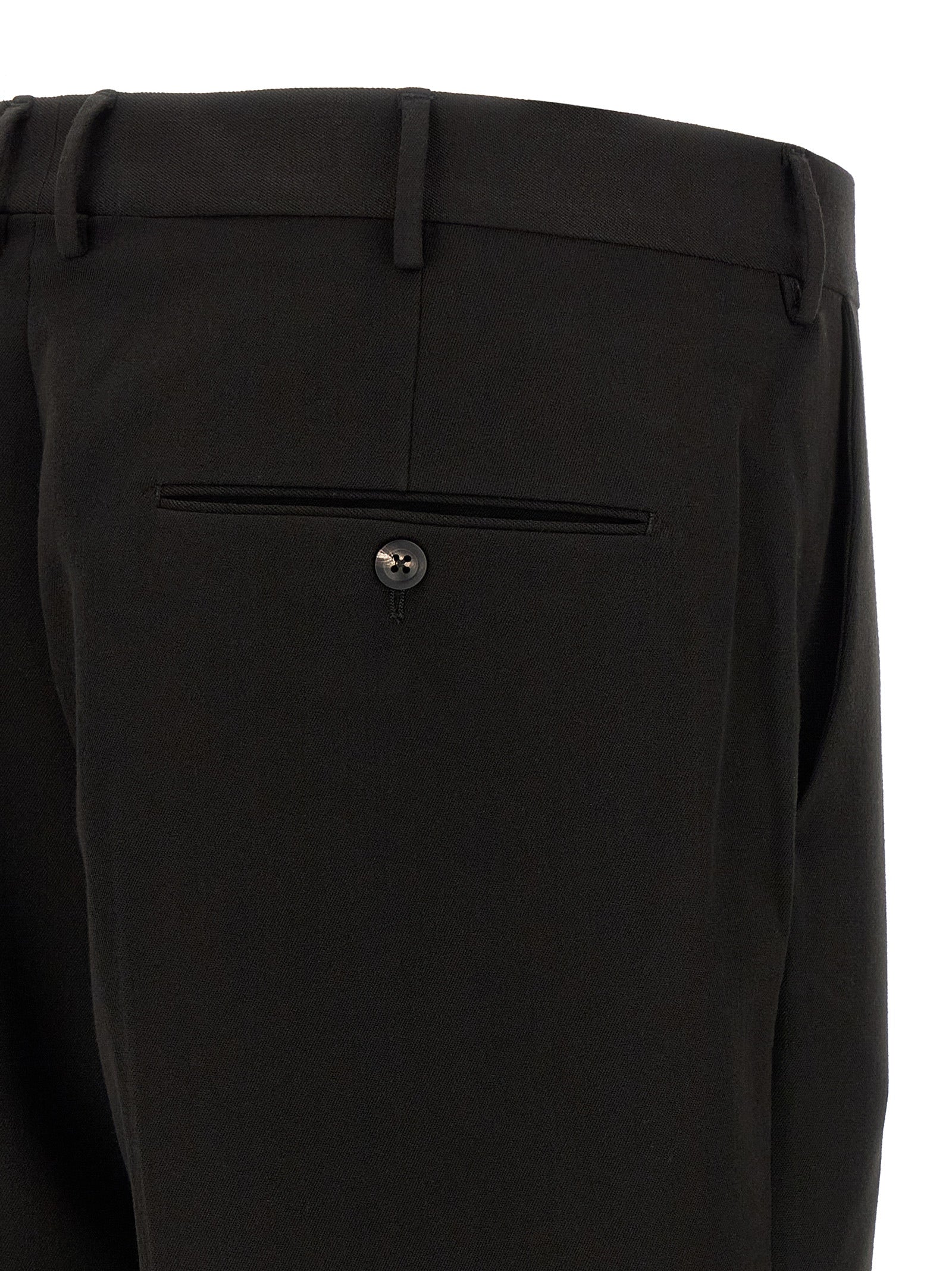 CELLAR DOOR Schwarze Palazzo-Hose aus Polyester