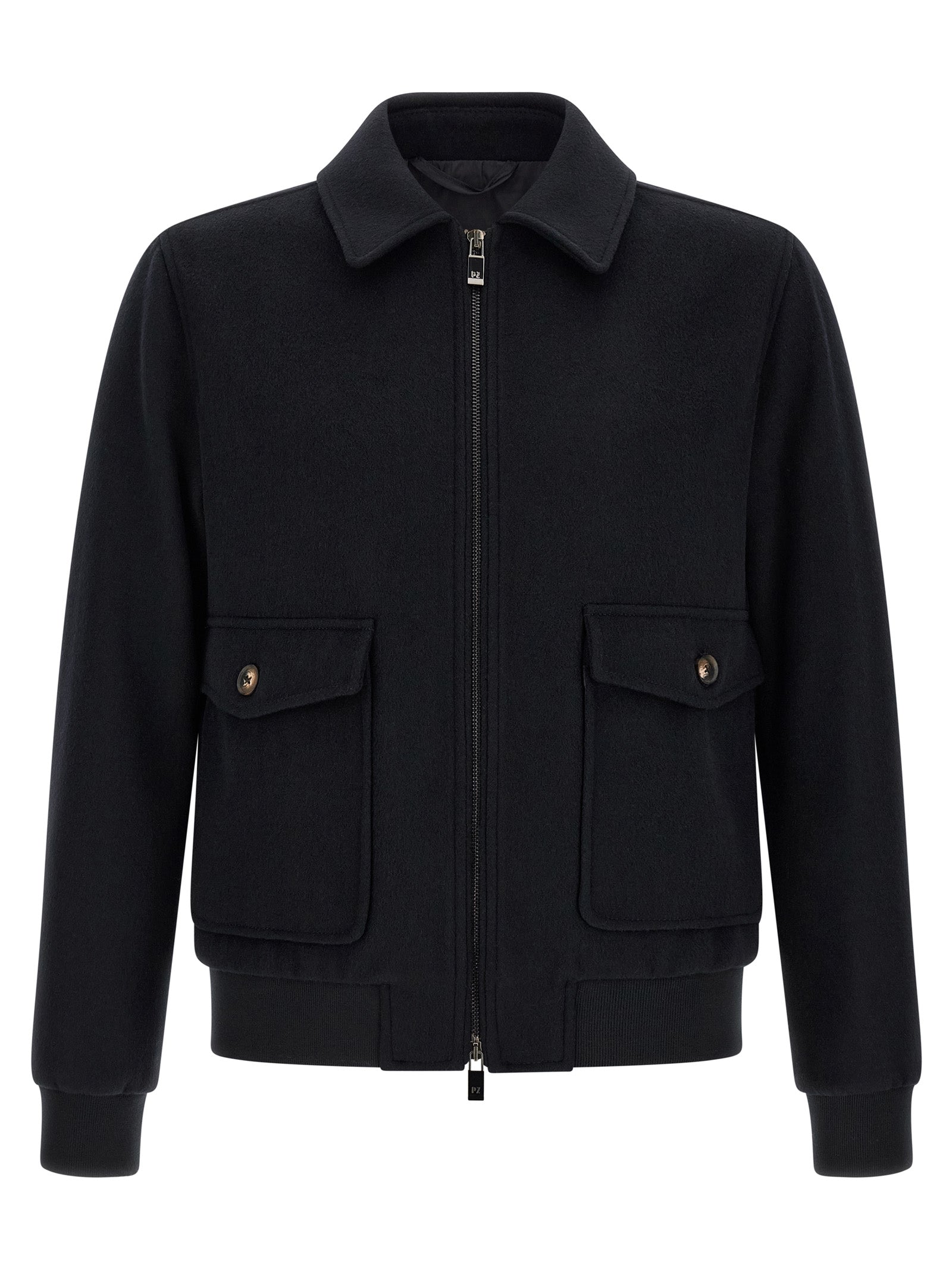 Pal Zileri Schwarzer Woll-Bomber