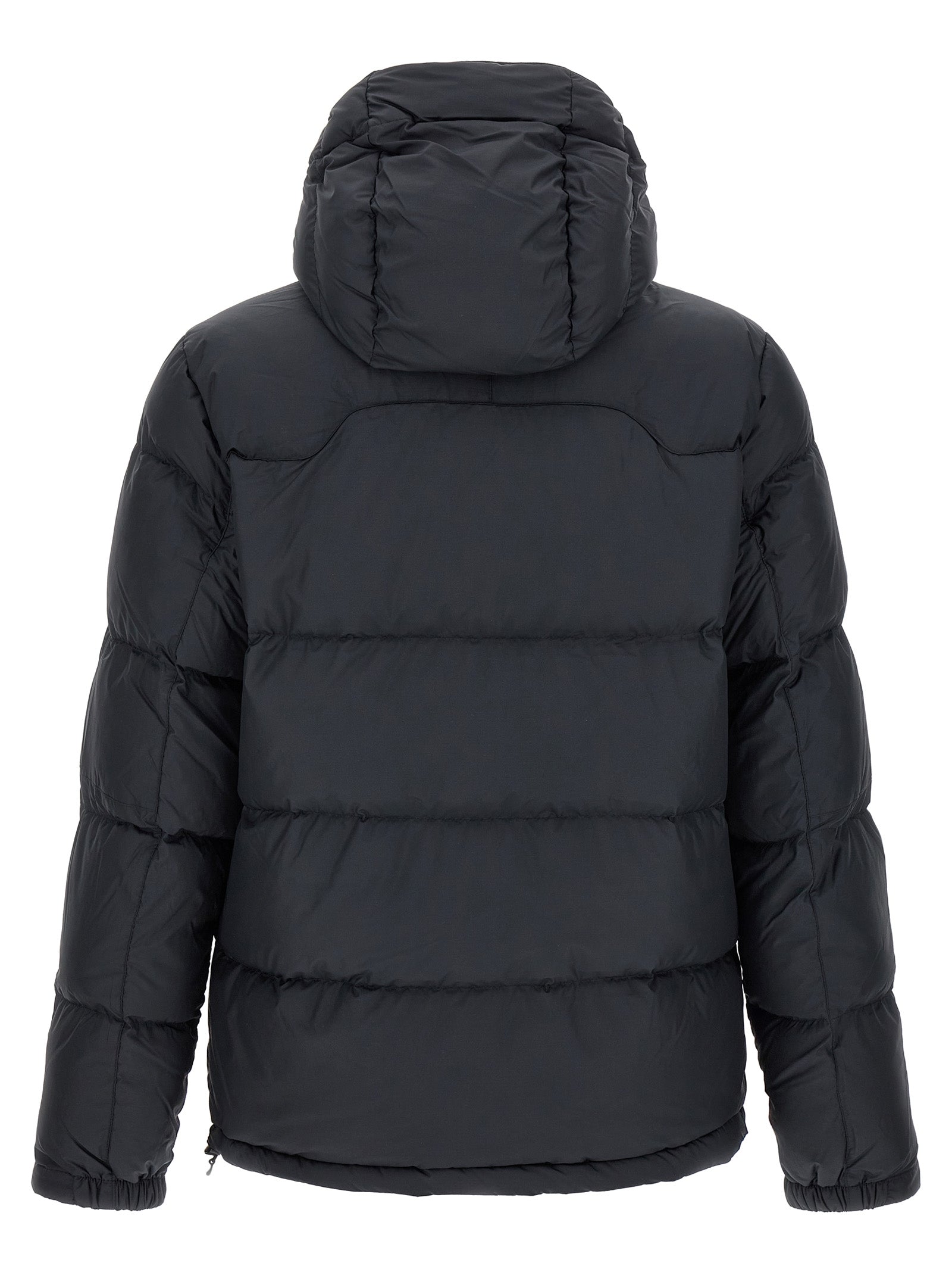 Polo Ralph Lauren Schwarze Polyester-Jacke in voller Länge