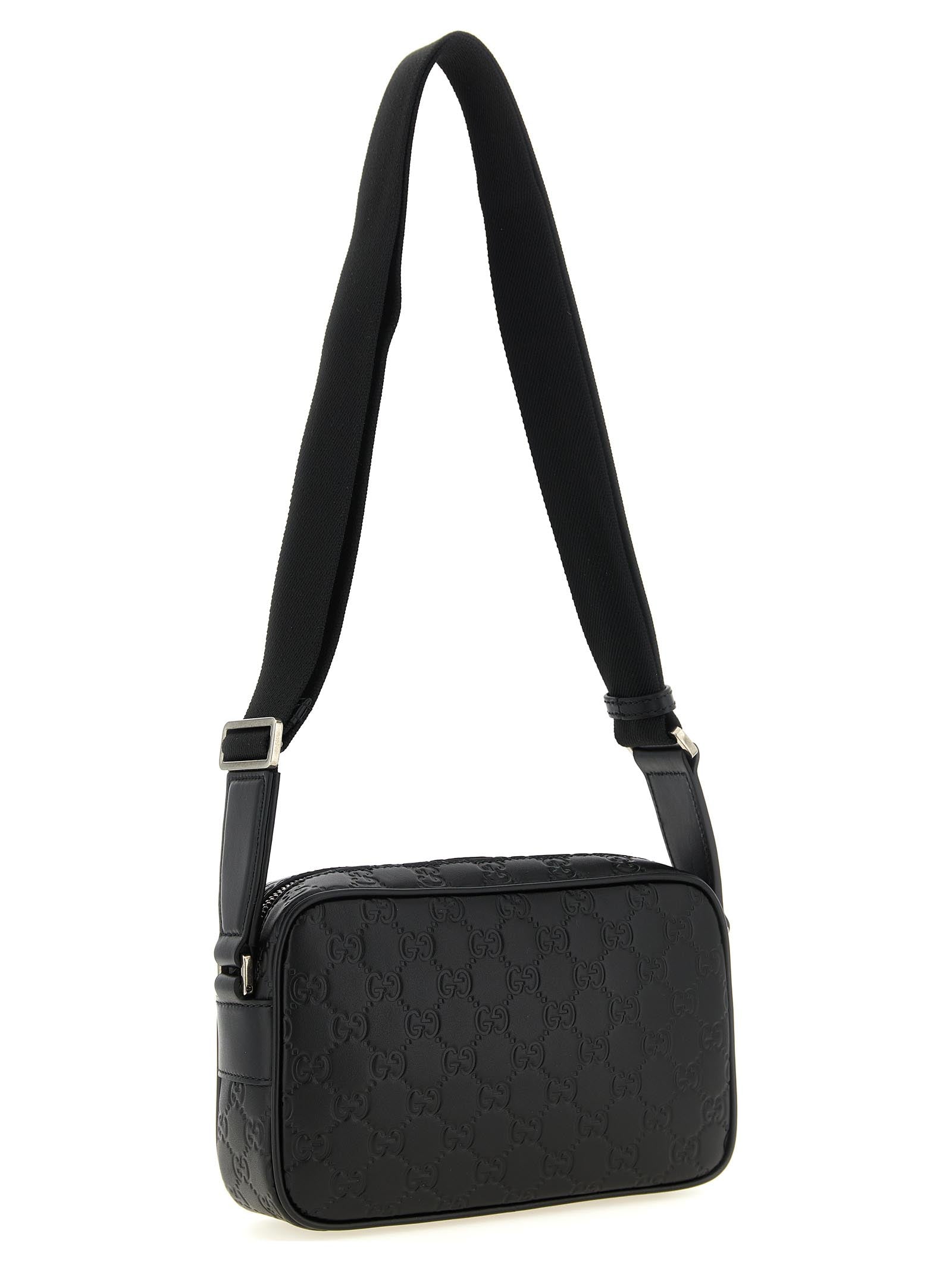 Gucci Schwarze Kalbsleder-Umhängetasche