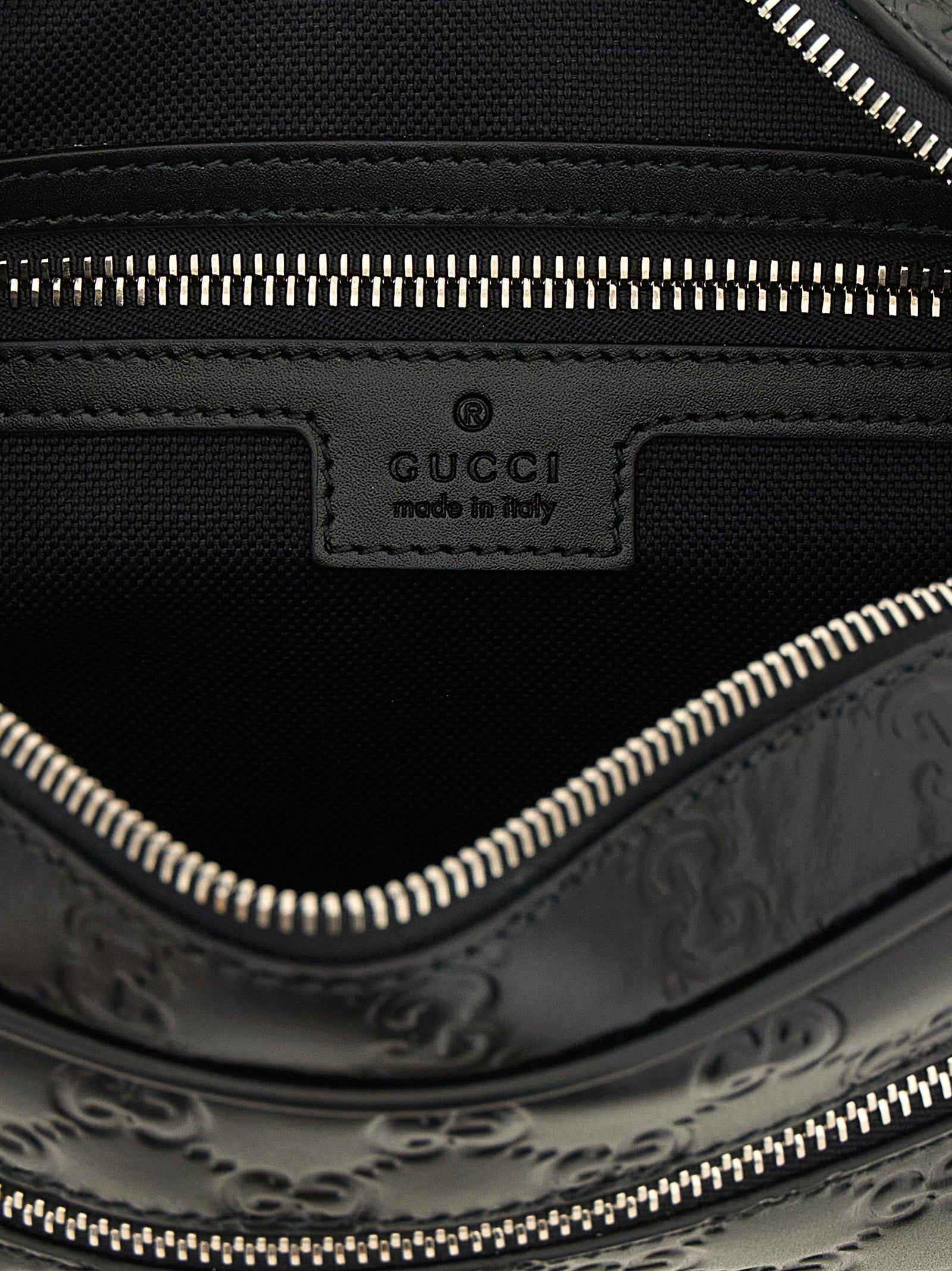Gucci Schwarze Kalbsleder-Umhängetasche