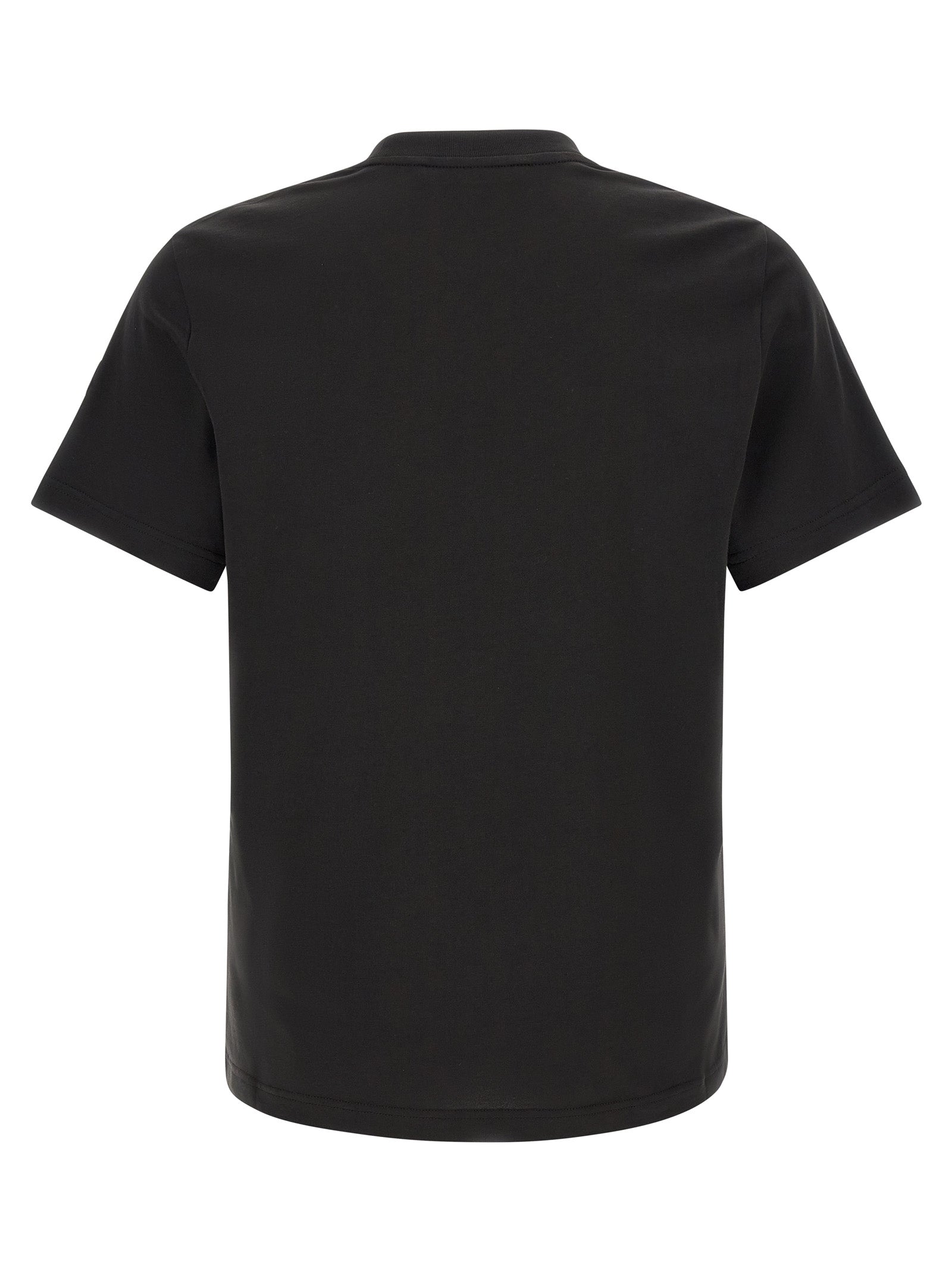 Moncler Schwarzes Baumwoll-T-Shirt