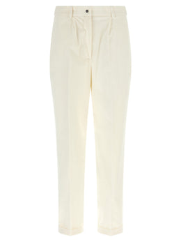 Kiton Weiße Baumwollhose im Casual-Look