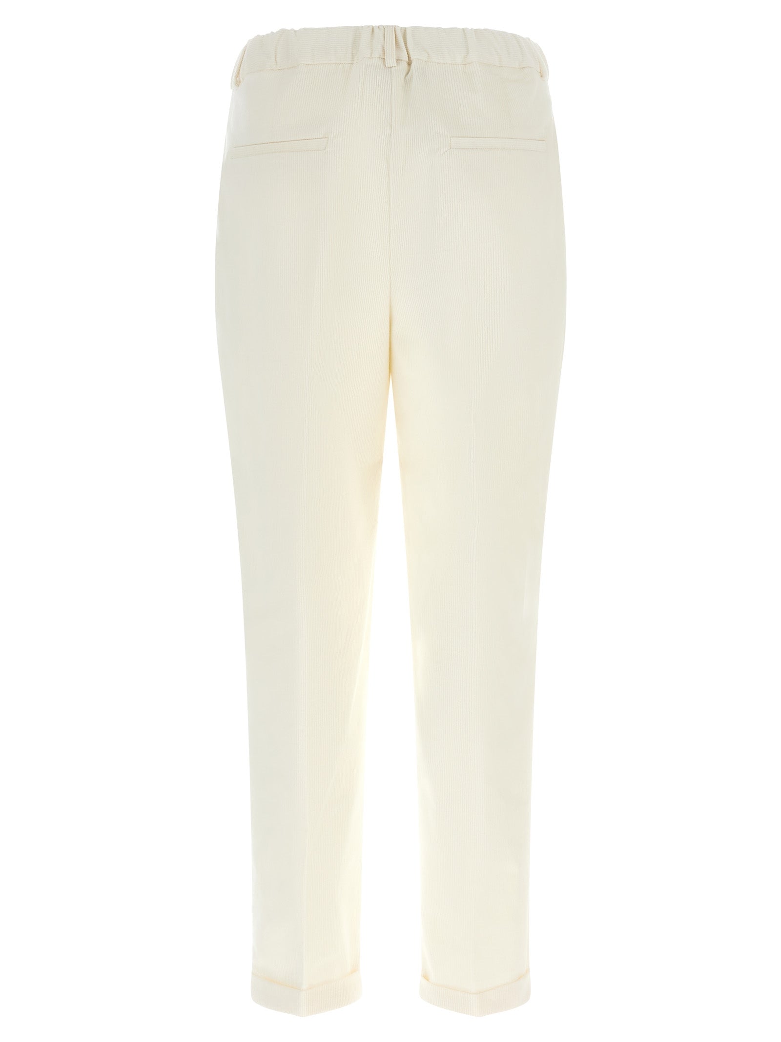 Kiton Weiße Baumwollhose im Casual-Look