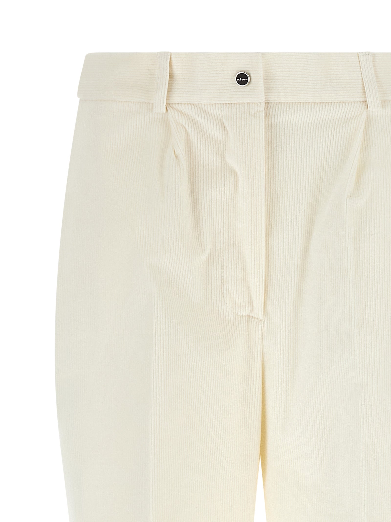 Kiton Weiße Baumwollhose im Casual-Look