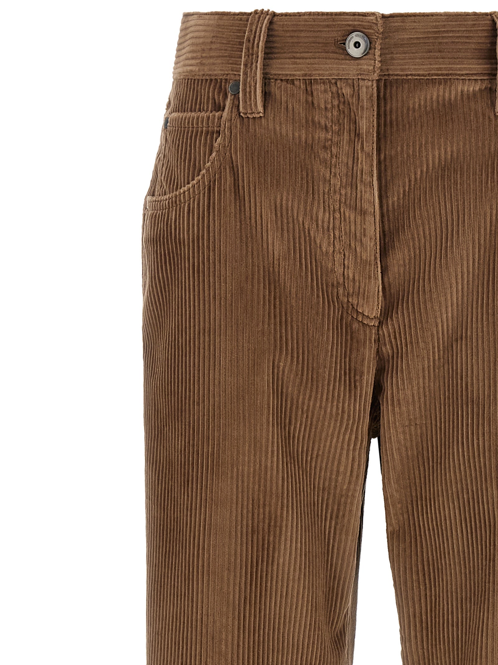 Brunello Cucinelli Braune Baumwollhose für die Freizeit