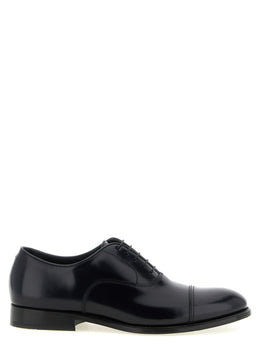 Doucal's Schwarze Oxford- und Derby-Schuhe aus Lammleder