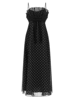 Zimmermann Schwarzes Polyester-Midikleid