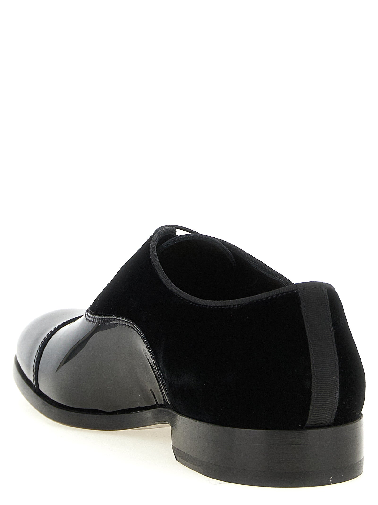 Doucal's Schwarze Oxford- und Derby-Schuhe aus Lammleder