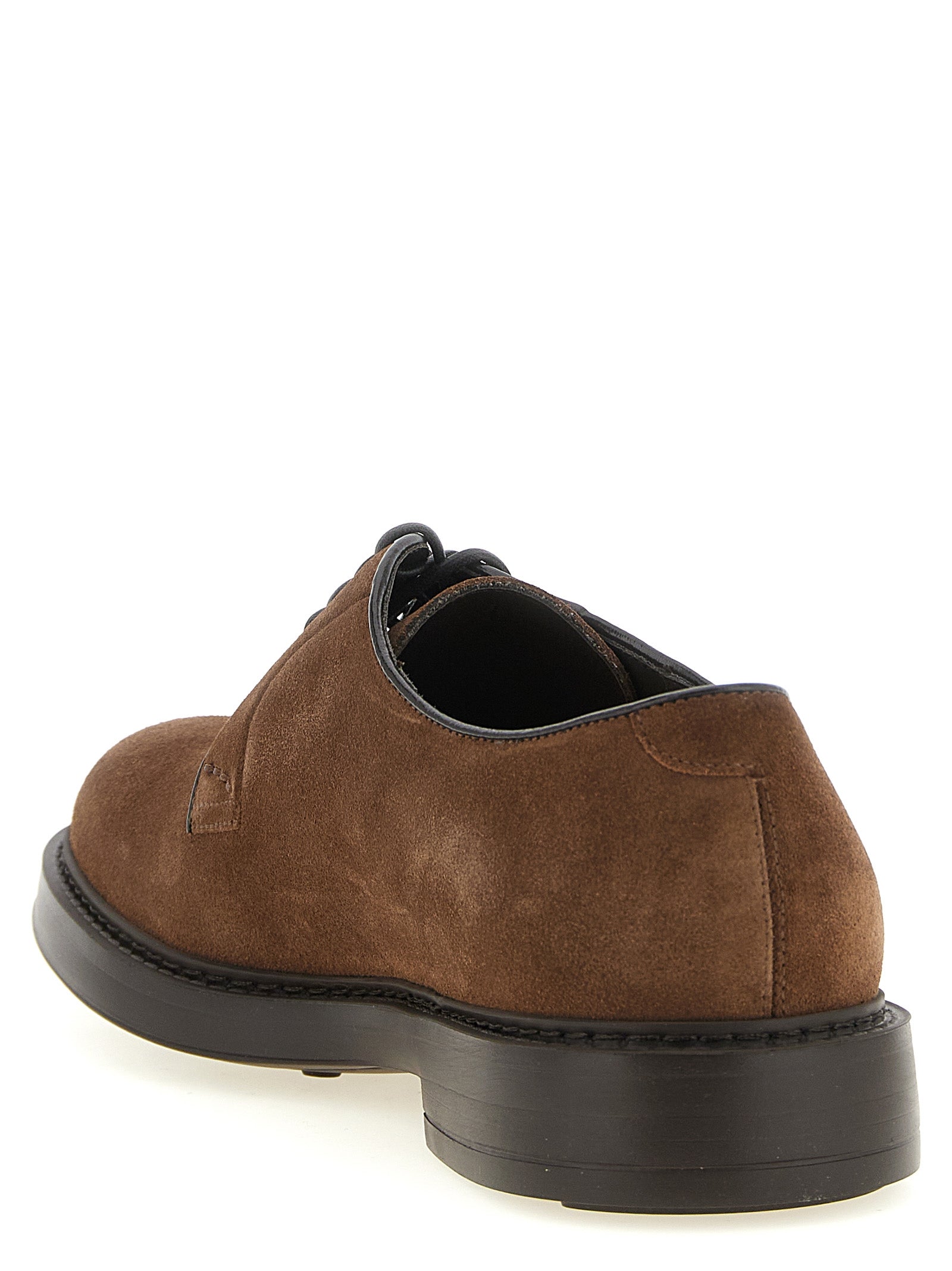 Doucal's Braune Lammleder Oxfords und Derbies