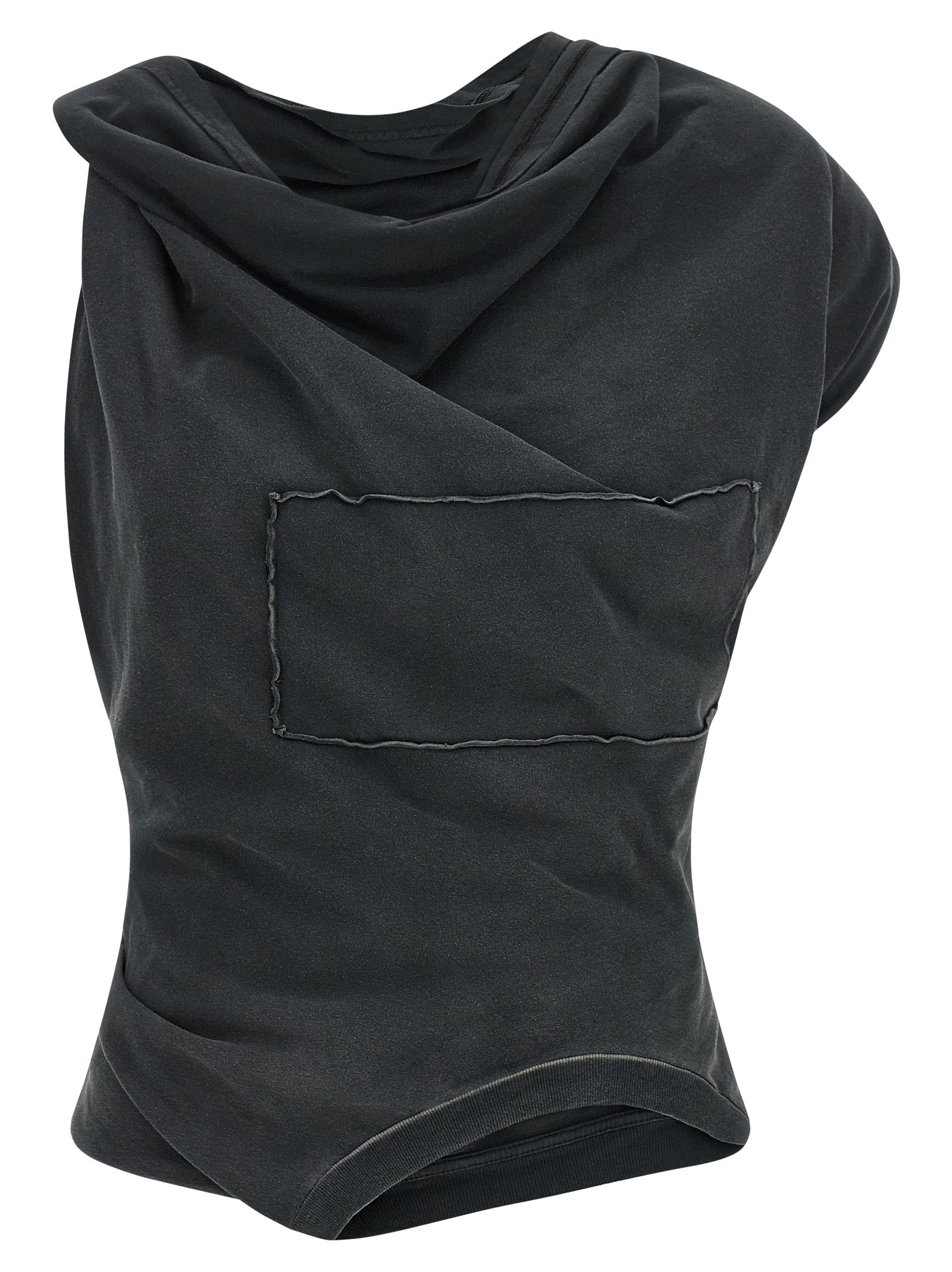 Maison Margiela Graue Baumwollbluse