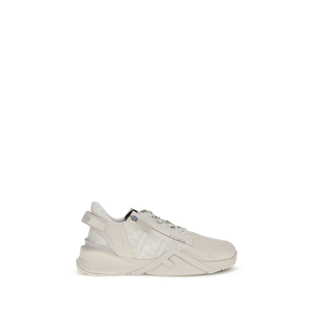 Fendi Weiße Kalbsleder Bos Taurus Athletic Sneaker