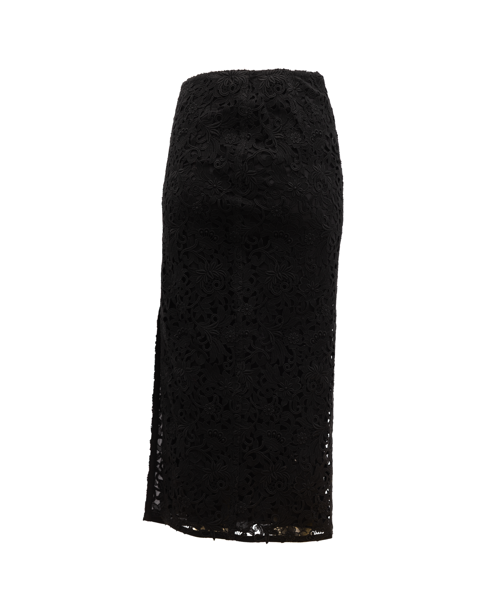 Valentino Garavani Damen Midirock mit floraler Spitze