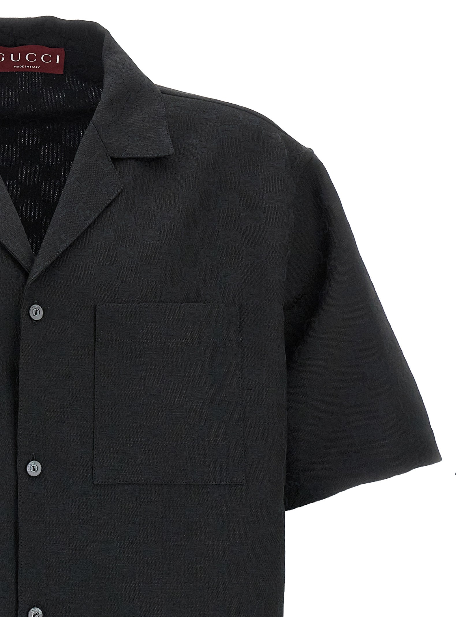 Gucci Schwarze Leinenbluse