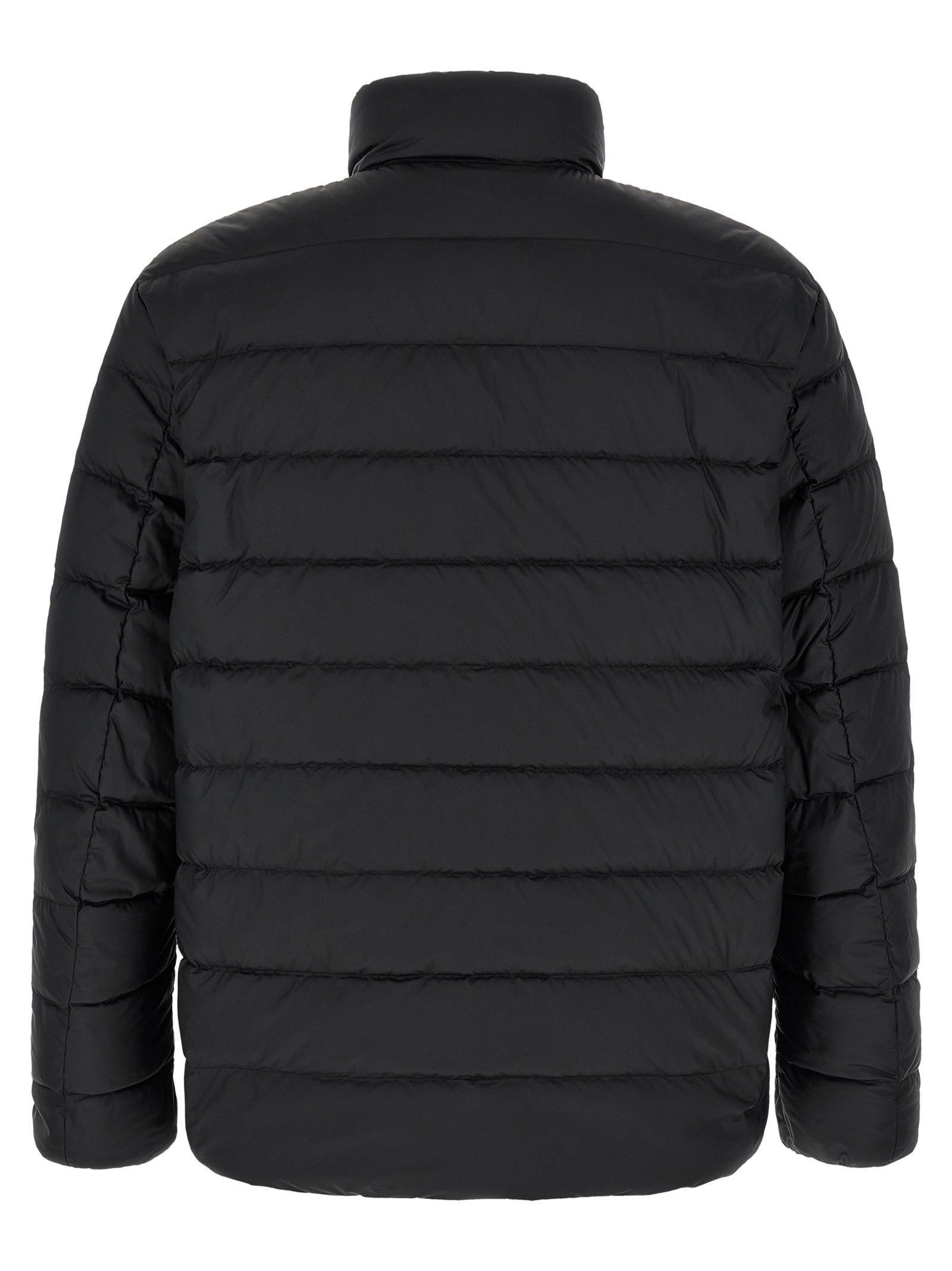Polo Ralph Lauren Schwarze Polyester-Jacke in voller Länge