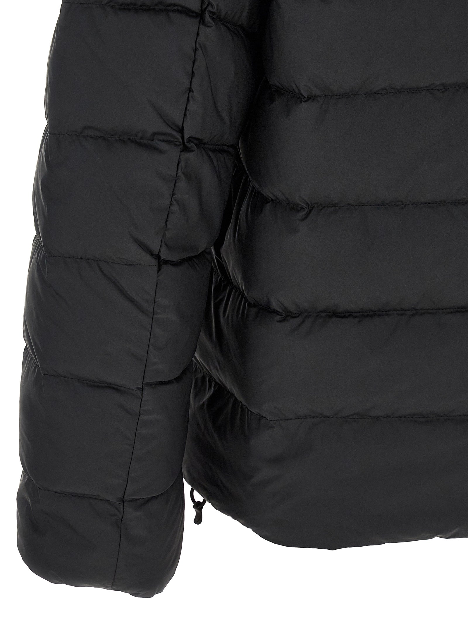 Polo Ralph Lauren Schwarze Polyester-Jacke in voller Länge