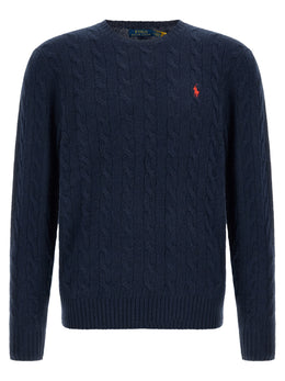 Polo Ralph Lauren Blauer Wollcardigan