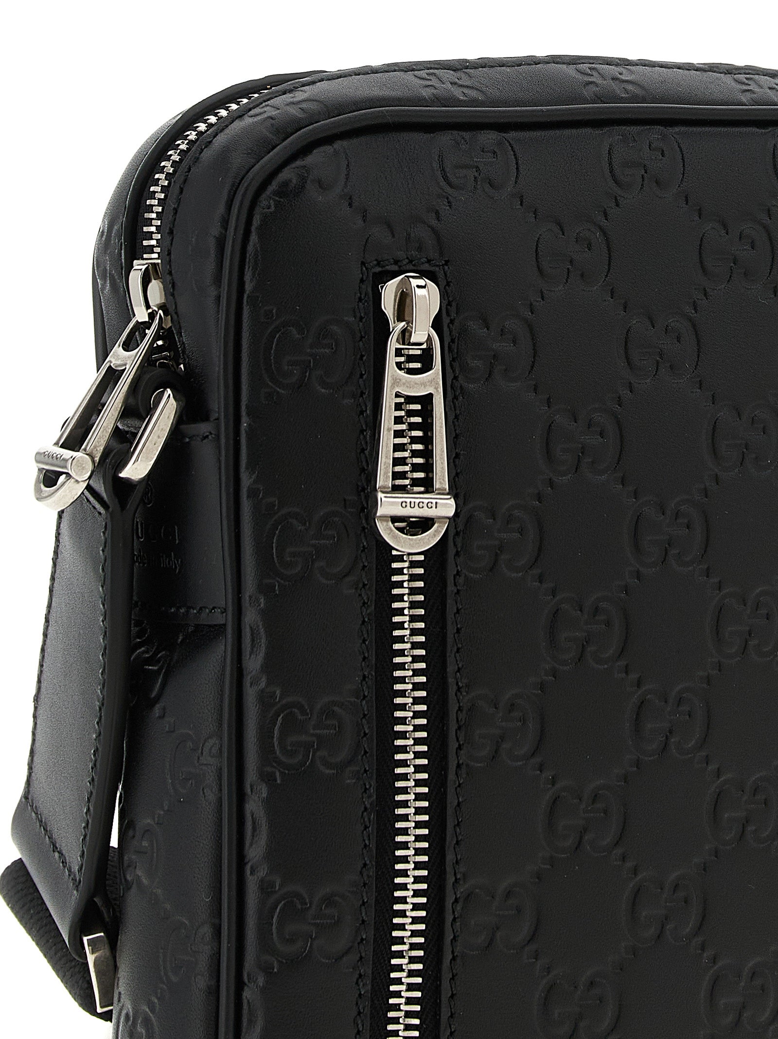 Gucci Schwarze Kalbsleder-Umhängetasche