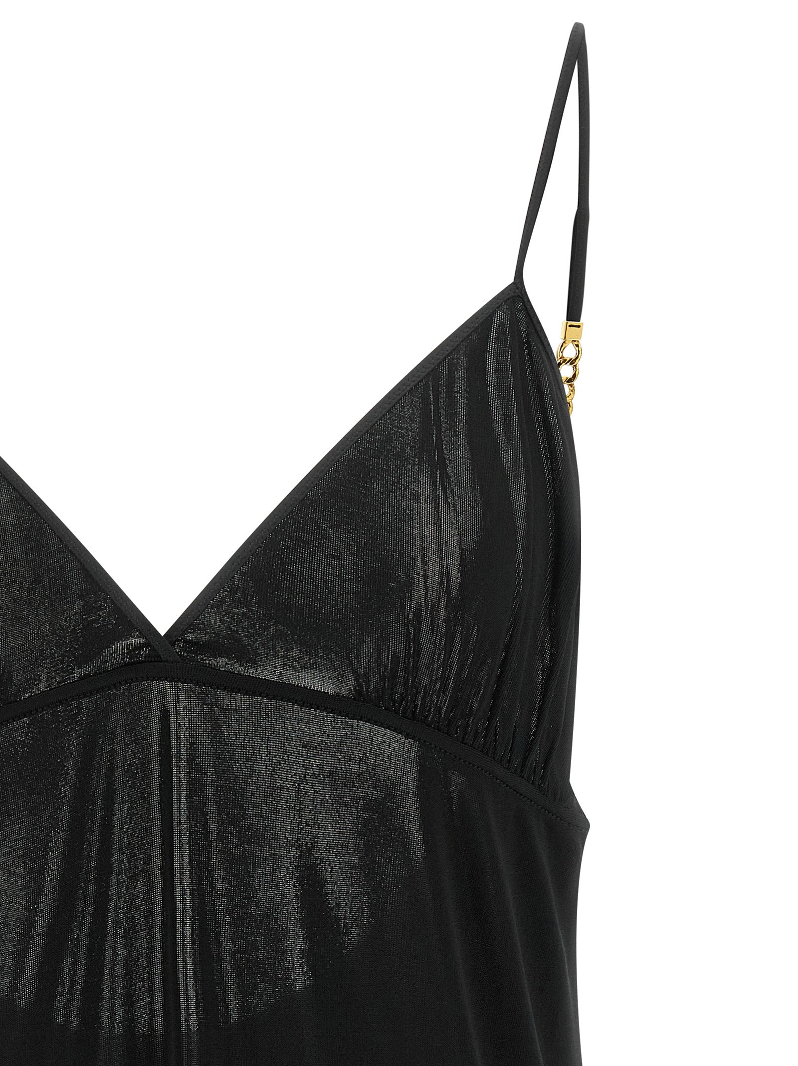 Saint Laurent Schwarze Tanktops aus Viskose