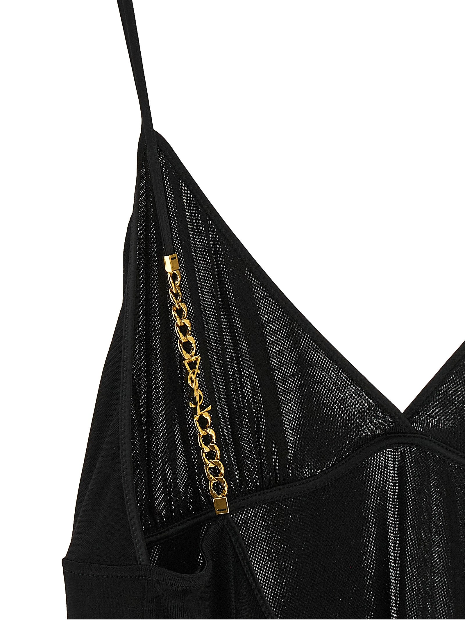 Saint Laurent Schwarze Tanktops aus Viskose