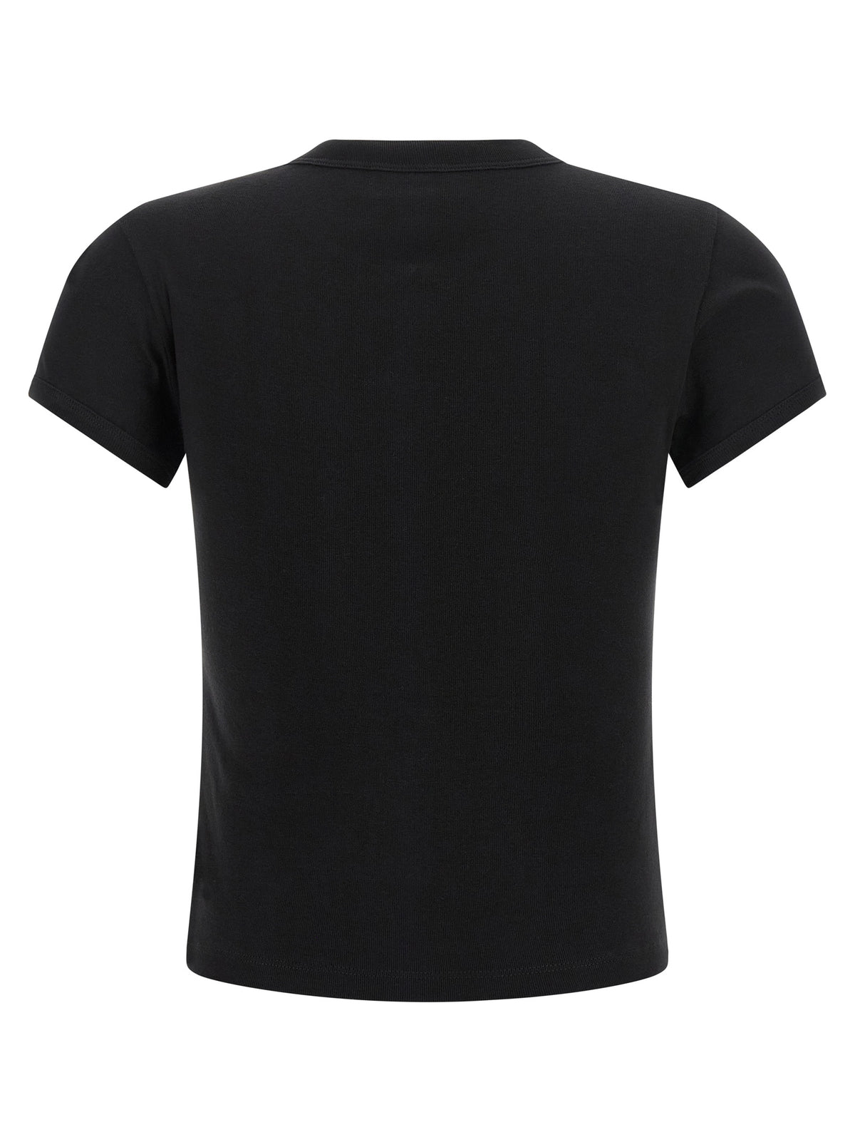 Saint Laurent Schwarzes Baumwoll-T-Shirt