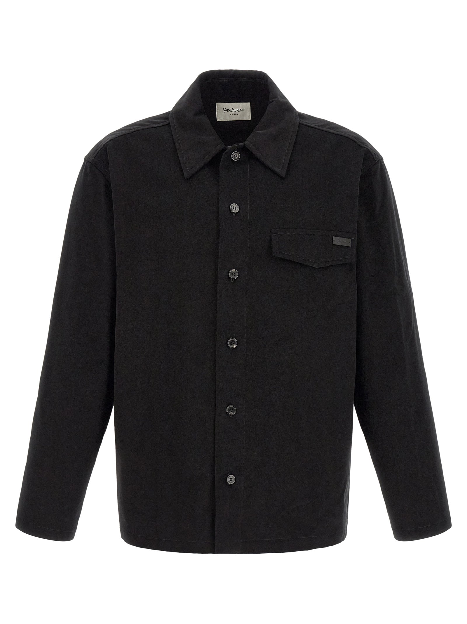 Saint Laurent Schwarze Baumwollbluse