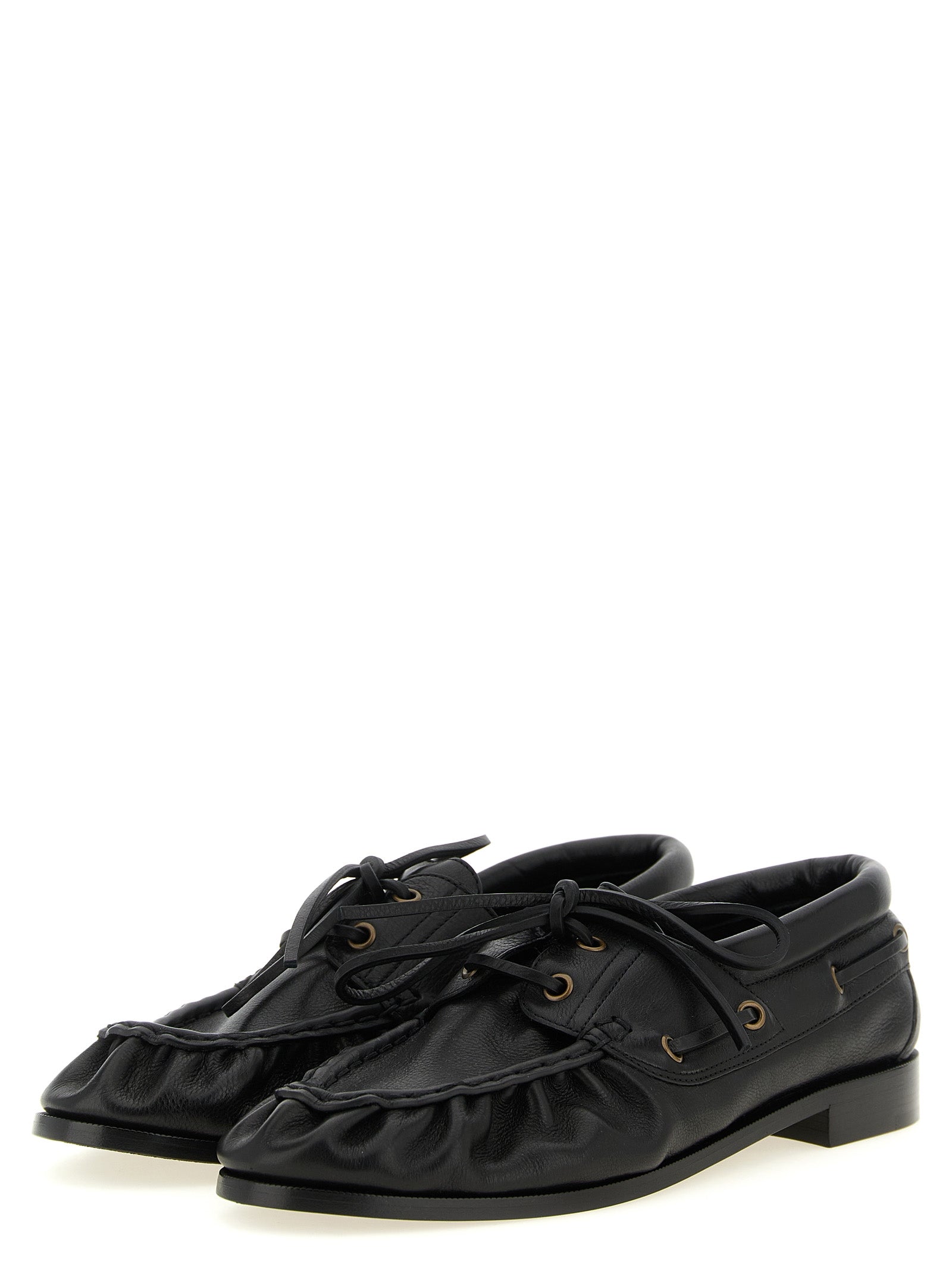 Saint Laurent Schwarze Loafer aus Kalbsleder zum Hineinschlüpfen