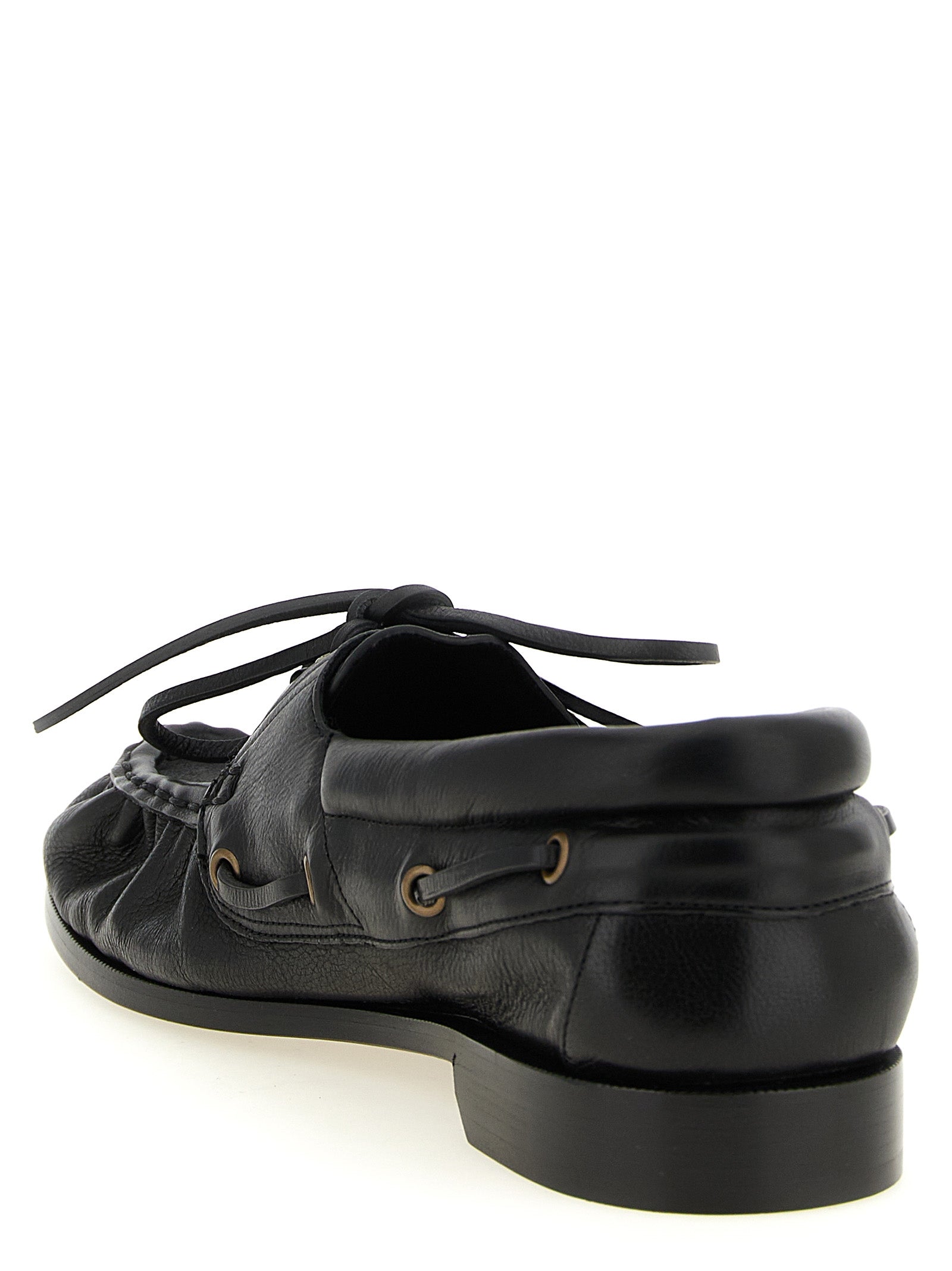 Saint Laurent Schwarze Loafer aus Kalbsleder zum Hineinschlüpfen