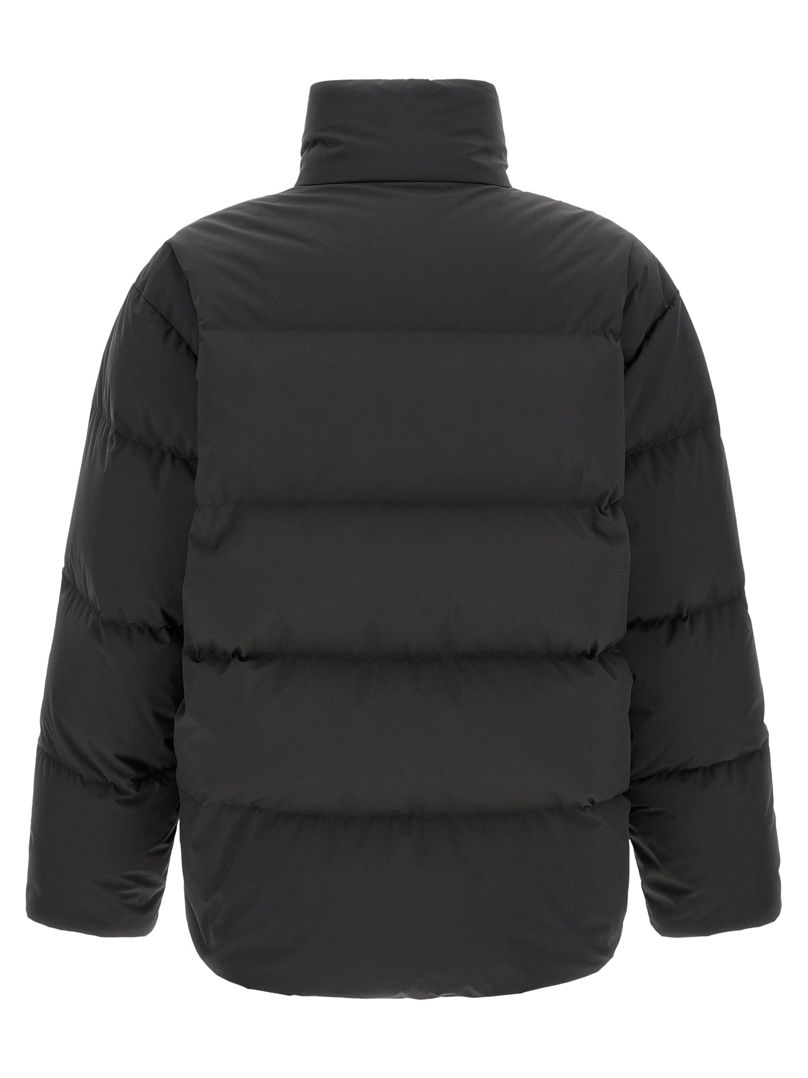 Saint Laurent Schwarze Polyester-Jacke in voller Länge