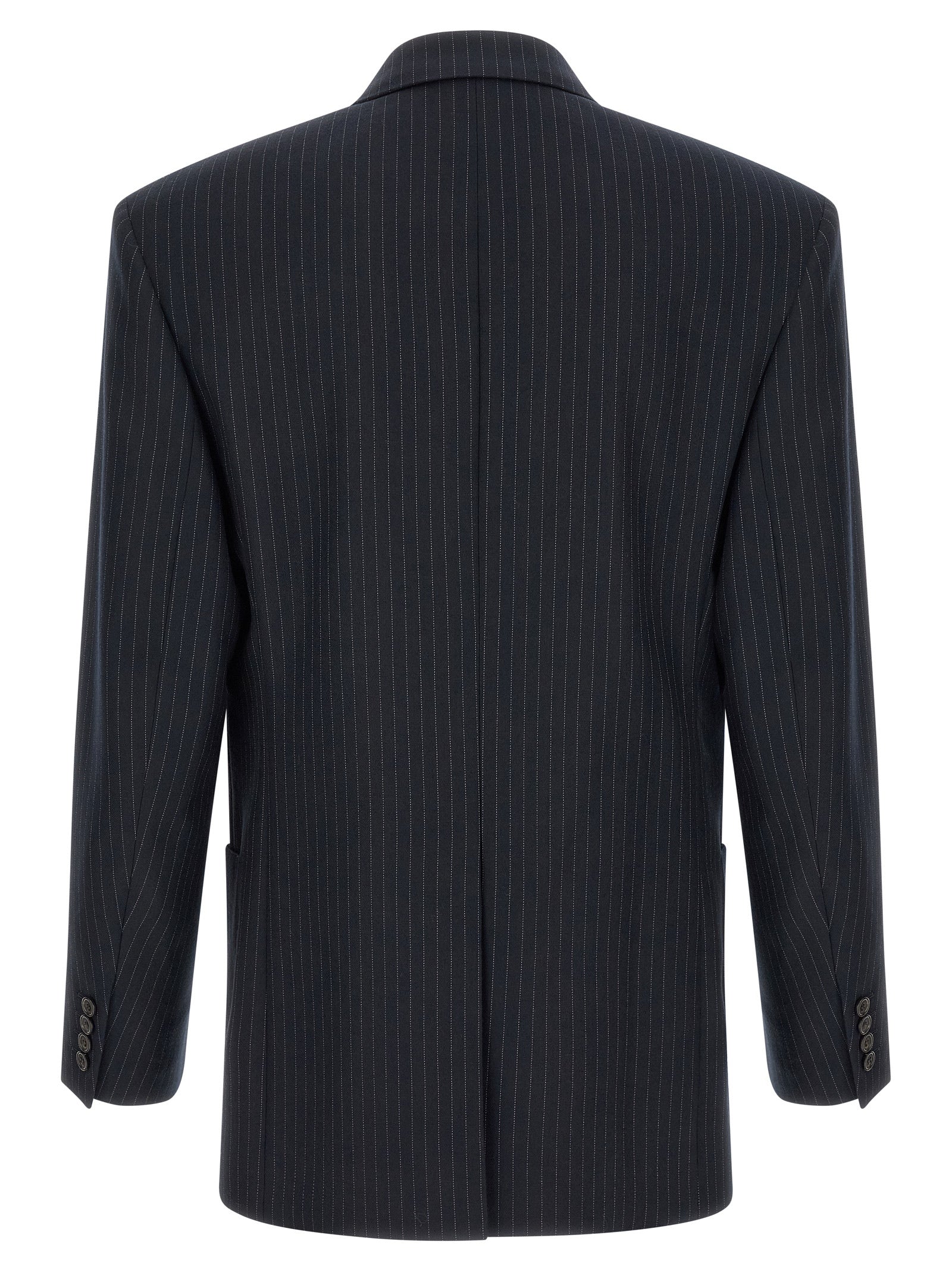 Saint Laurent Blauer Wollblazer