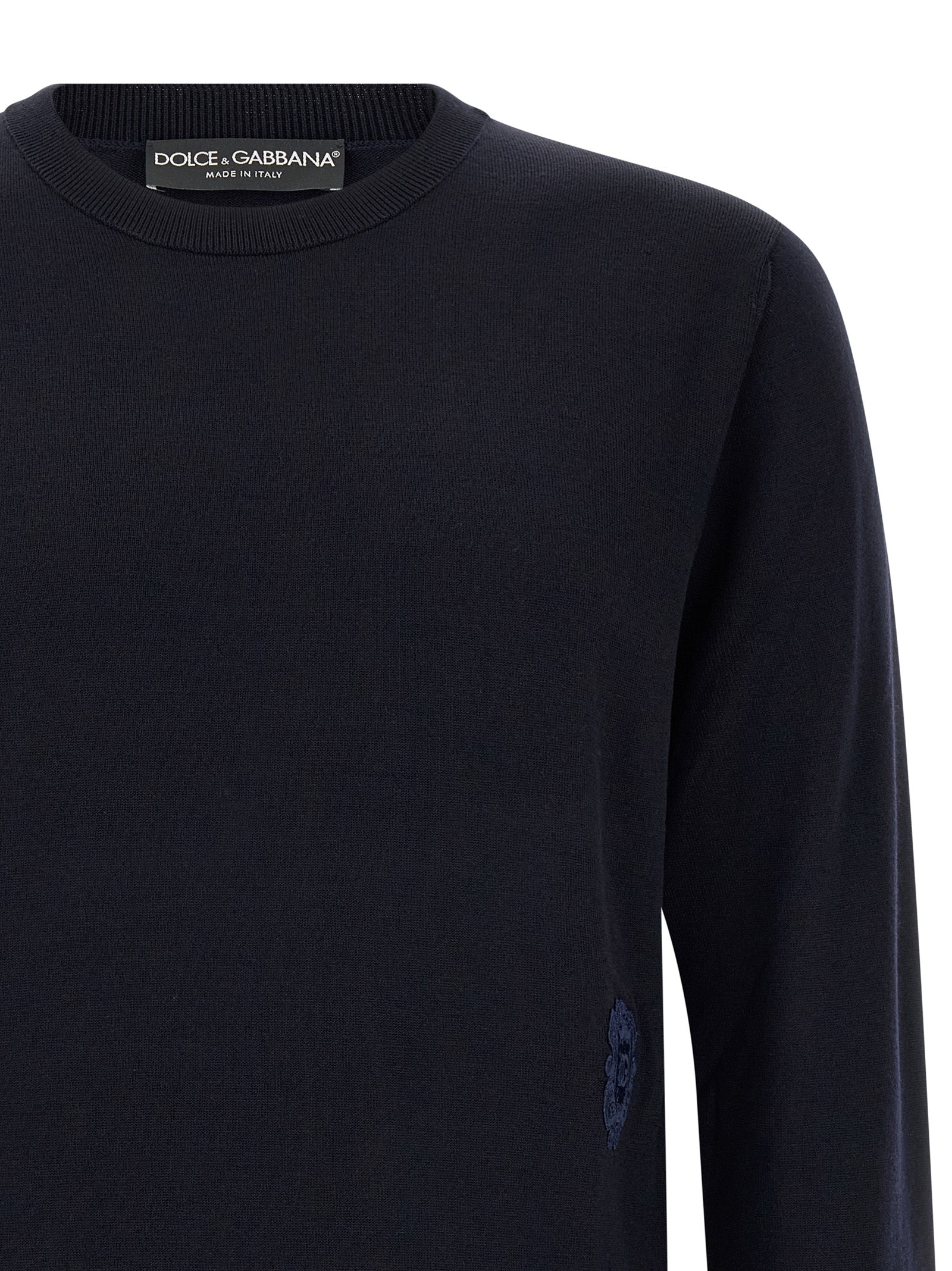 Dolce & Gabbana Blauer Cardigan aus Schurwolle