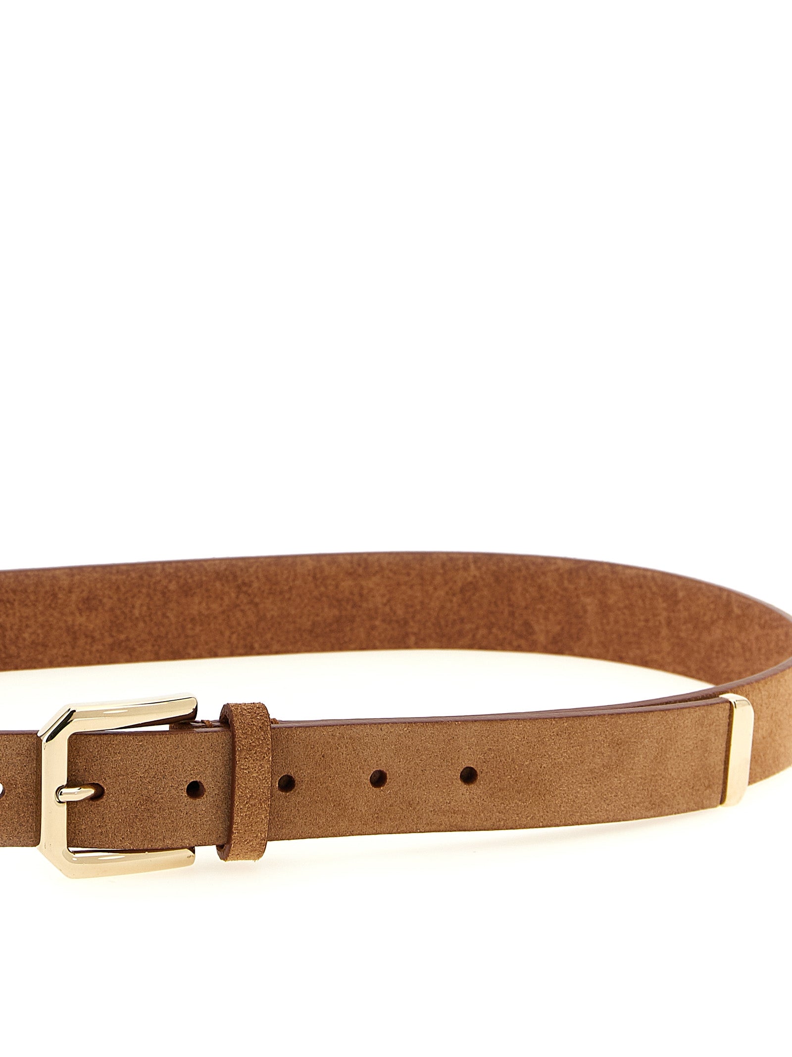 Brunello Cucinelli Brauner Bullenleder-Gürtel in Regular-Passform
