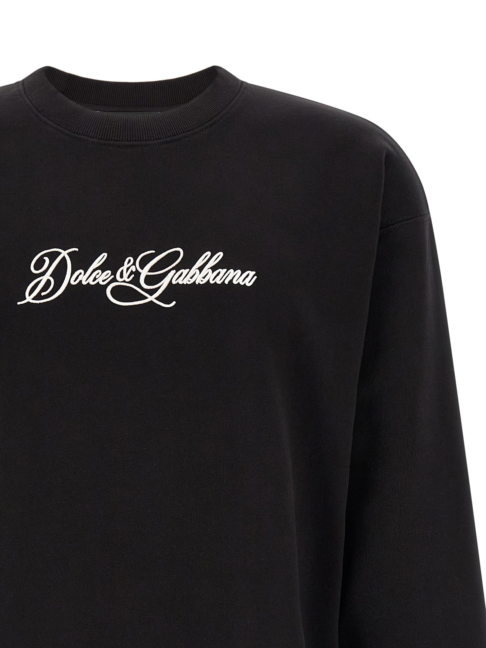 Dolce & Gabbana Schwarzer Baumwoll-Sweatshirt