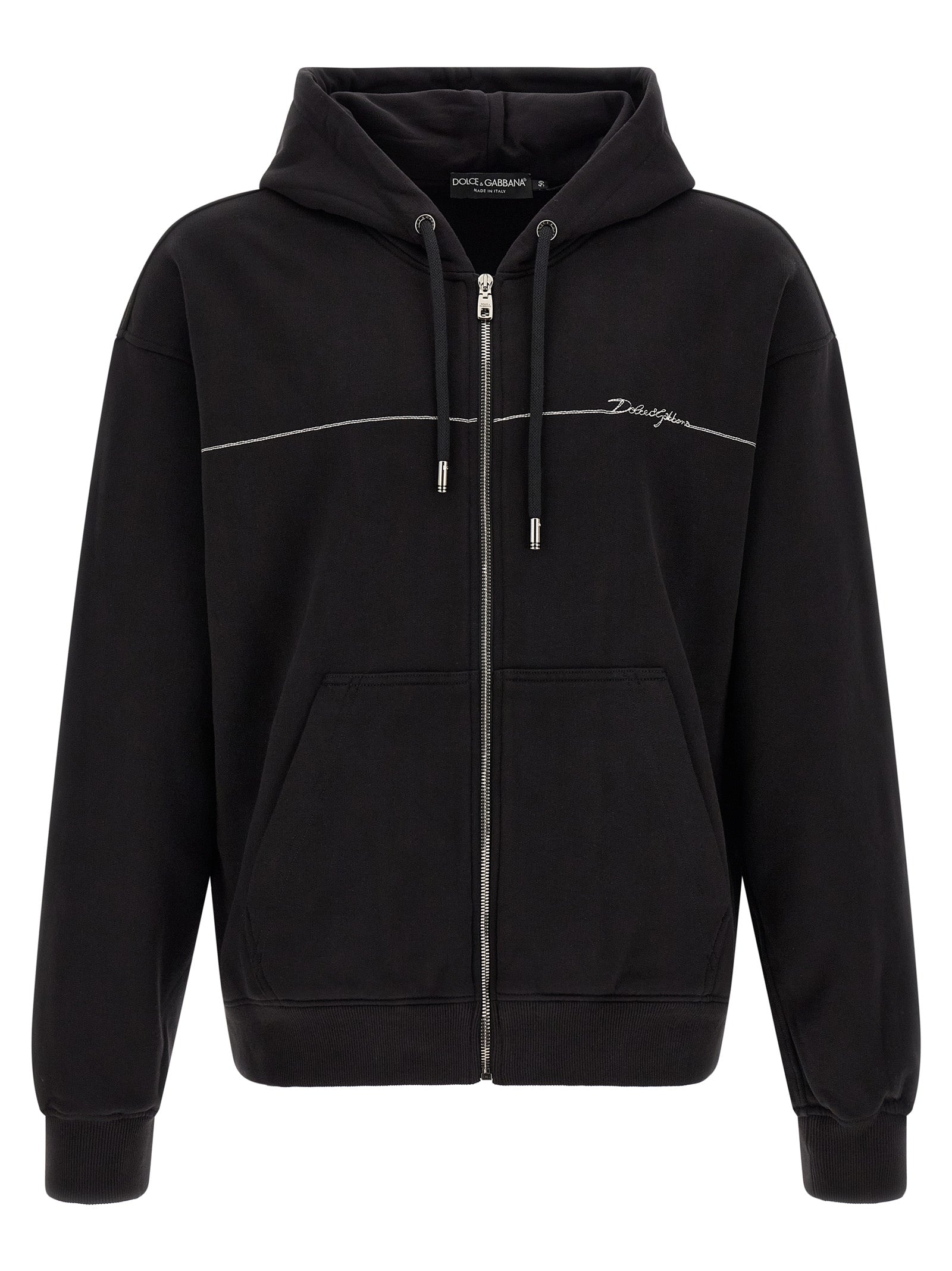 Dolce & Gabbana Schwarzer Baumwoll-Sweatshirt
