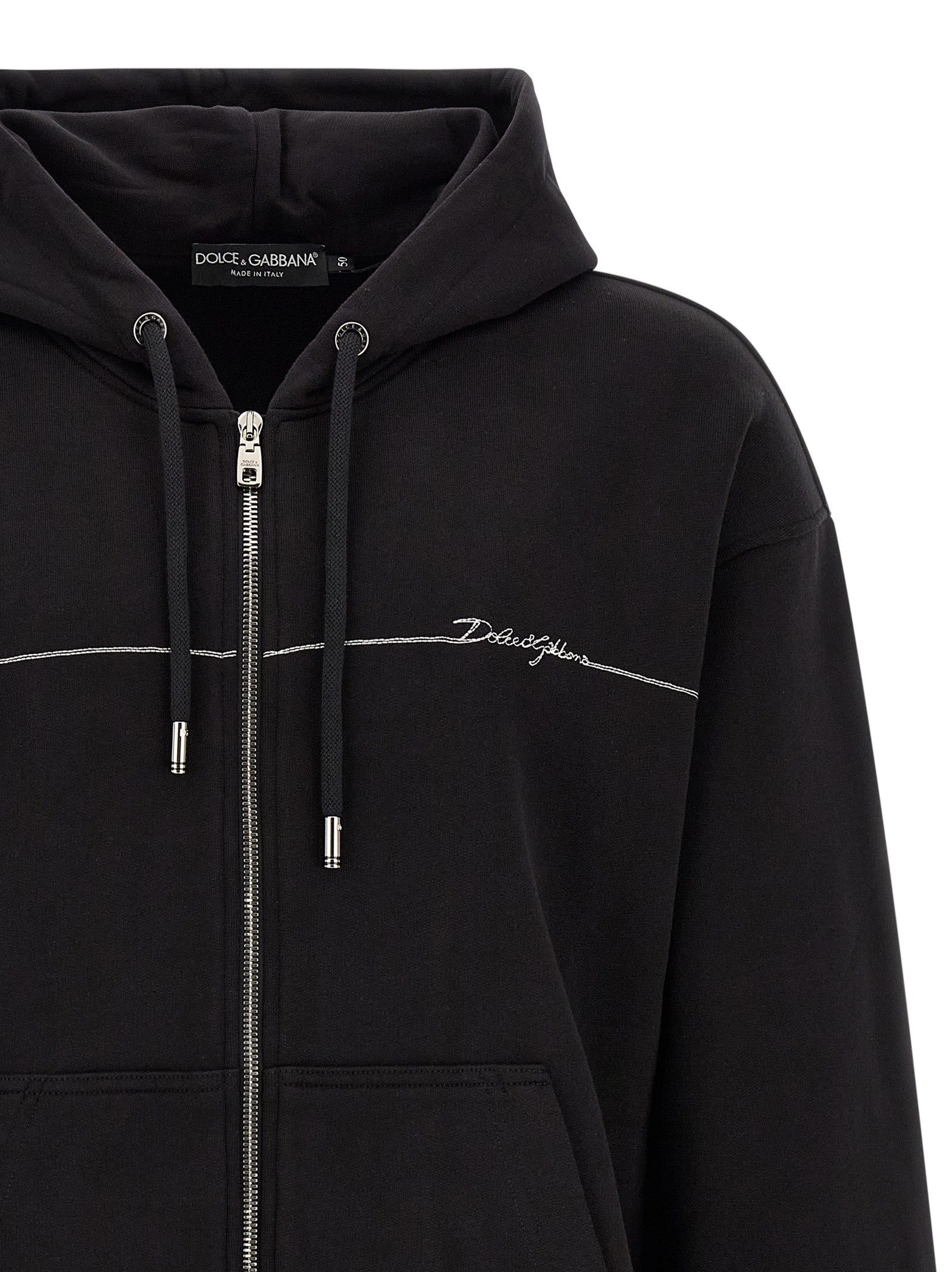 Dolce & Gabbana Schwarzer Baumwoll-Sweatshirt
