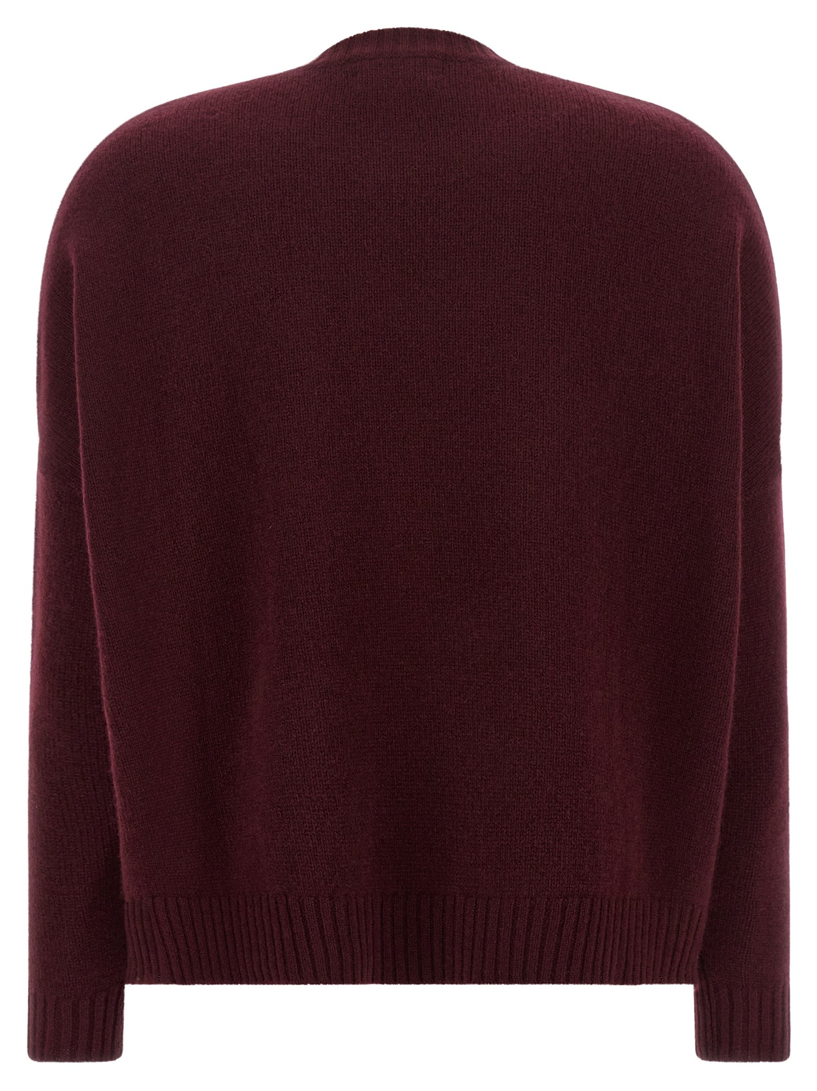 BE YOU Kaschmir-Strickjacke in Bordeaux