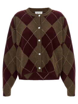 BE YOU Mehrfarbige Kaschmir-Strickjacke