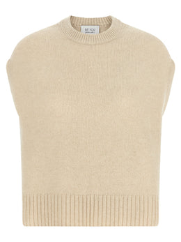 BE YOU Beige Kaschmir-Weste