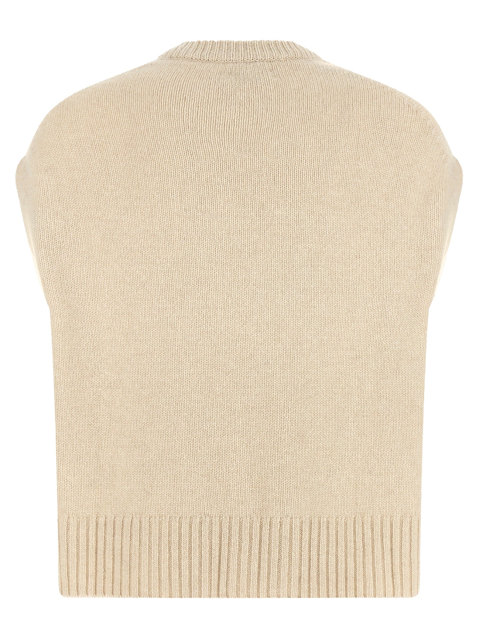 BE YOU Beige Kaschmir-Weste