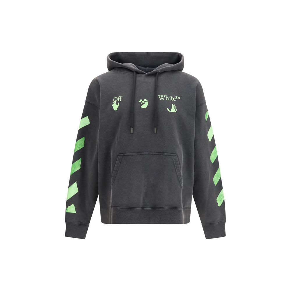 Off-White Grauer Baumwollpullover