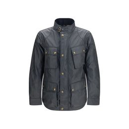 Belstaff Blaue Baumwoll-Shell-Jacke