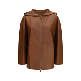 Max Mara Braune Lammlederjacke Ovis Aries