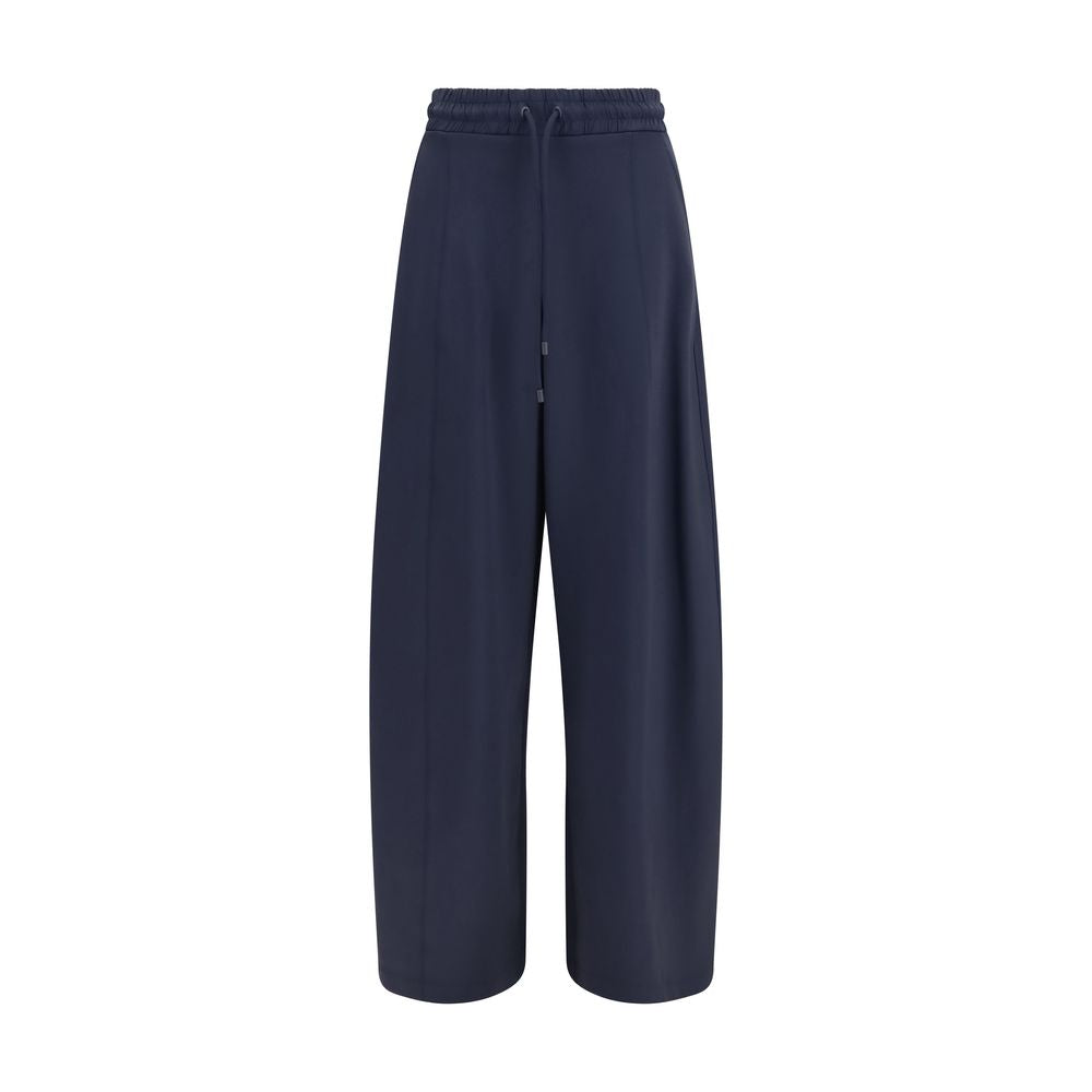 Max Mara Blaue Freizeithose aus Polyamid