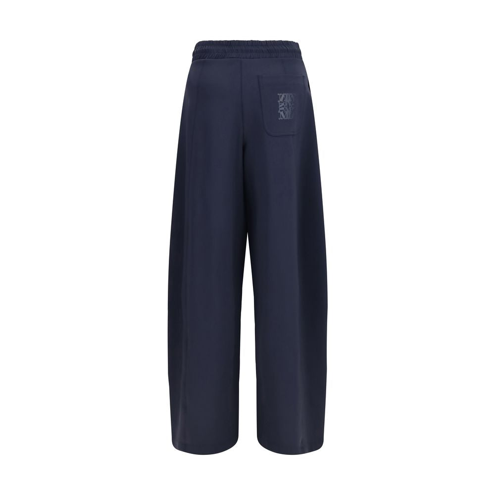 Max Mara Blaue Freizeithose aus Polyamid