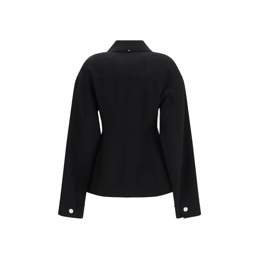 Max Mara Schwarzer Wollmantel Oves Aries