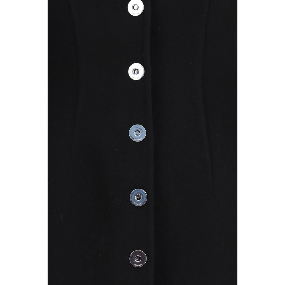 Max Mara Schwarzer Wollmantel Oves Aries